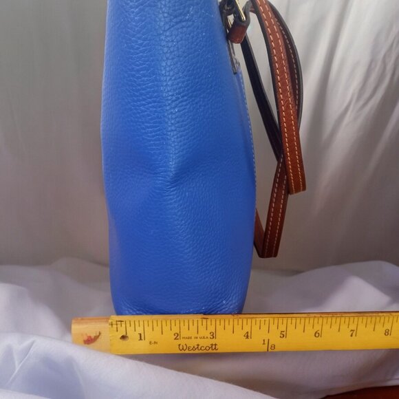 Dooney & Bourke Blue and Brown Shoulder Bag - Picture 12 of 16